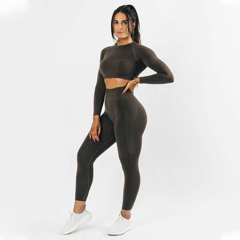 Seamless Cotton-Feel Yoga Set